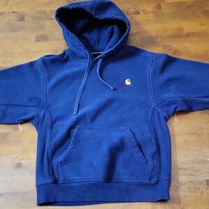 Carhartt Men's Navy Heavyweight Hoodie Size Mens XS